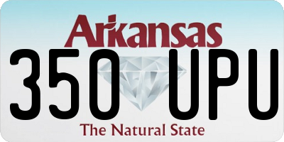 AR license plate 350UPU
