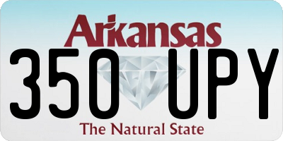 AR license plate 350UPY