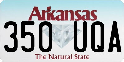 AR license plate 350UQA