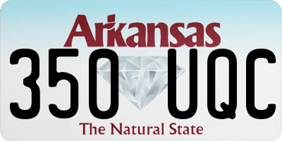 AR license plate 350UQC