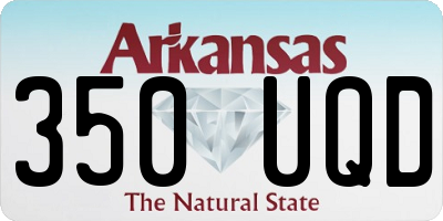 AR license plate 350UQD
