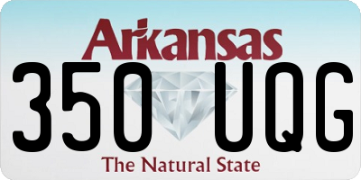 AR license plate 350UQG