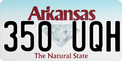AR license plate 350UQH