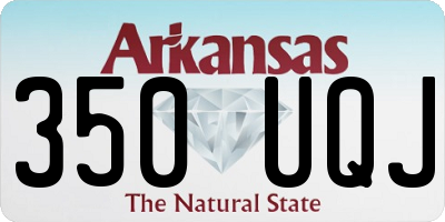 AR license plate 350UQJ