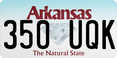 AR license plate 350UQK