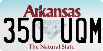 AR license plate 350UQM