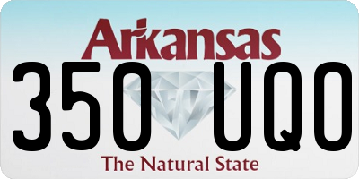 AR license plate 350UQO