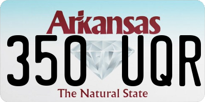 AR license plate 350UQR