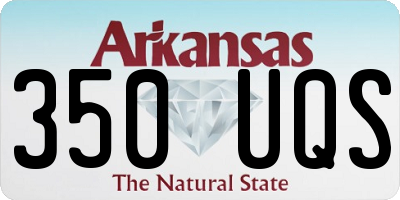 AR license plate 350UQS