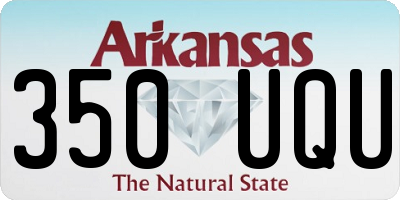 AR license plate 350UQU