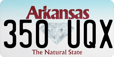 AR license plate 350UQX