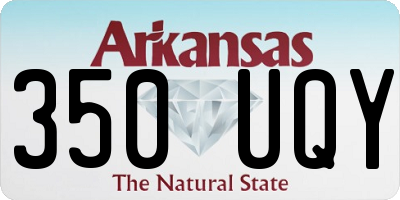 AR license plate 350UQY