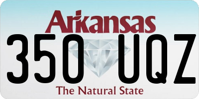 AR license plate 350UQZ