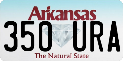 AR license plate 350URA