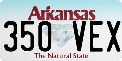 AR license plate 350VEX