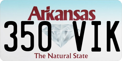 AR license plate 350VIK