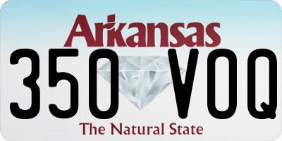 AR license plate 350VOQ