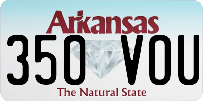 AR license plate 350VOU
