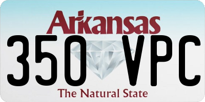 AR license plate 350VPC