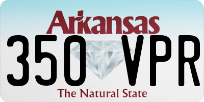 AR license plate 350VPR