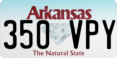 AR license plate 350VPY