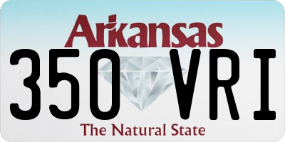 AR license plate 350VRI