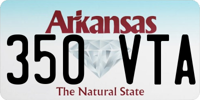 AR license plate 350VTA