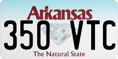 AR license plate 350VTC