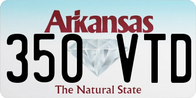 AR license plate 350VTD