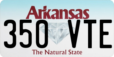 AR license plate 350VTE