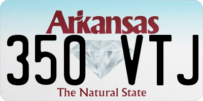 AR license plate 350VTJ
