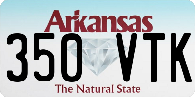 AR license plate 350VTK