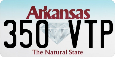 AR license plate 350VTP