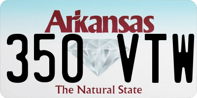 AR license plate 350VTW