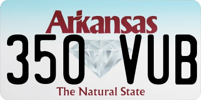 AR license plate 350VUB