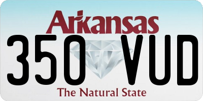 AR license plate 350VUD