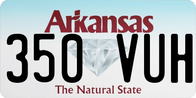 AR license plate 350VUH