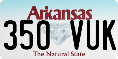 AR license plate 350VUK