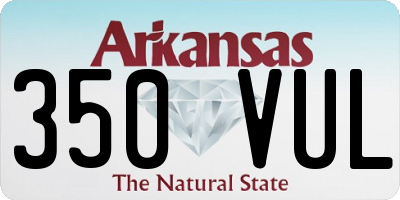 AR license plate 350VUL