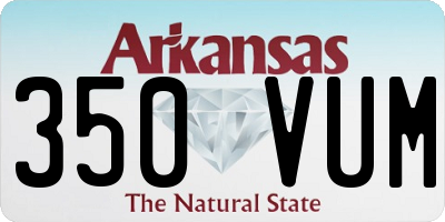 AR license plate 350VUM