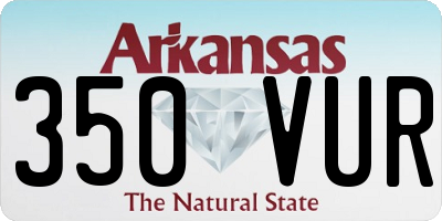 AR license plate 350VUR