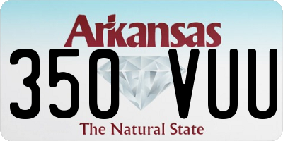 AR license plate 350VUU