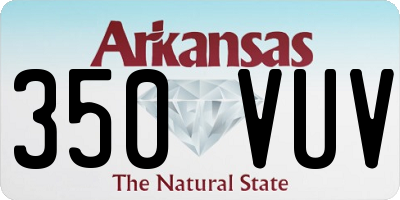 AR license plate 350VUV
