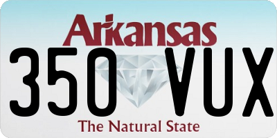 AR license plate 350VUX
