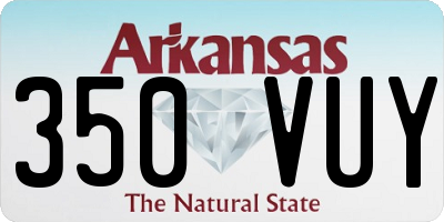 AR license plate 350VUY