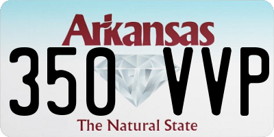 AR license plate 350VVP