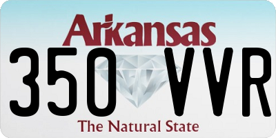AR license plate 350VVR