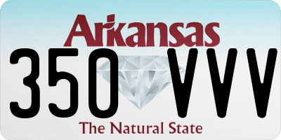 AR license plate 350VVV