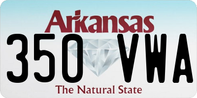 AR license plate 350VWA