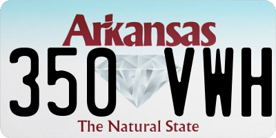 AR license plate 350VWH